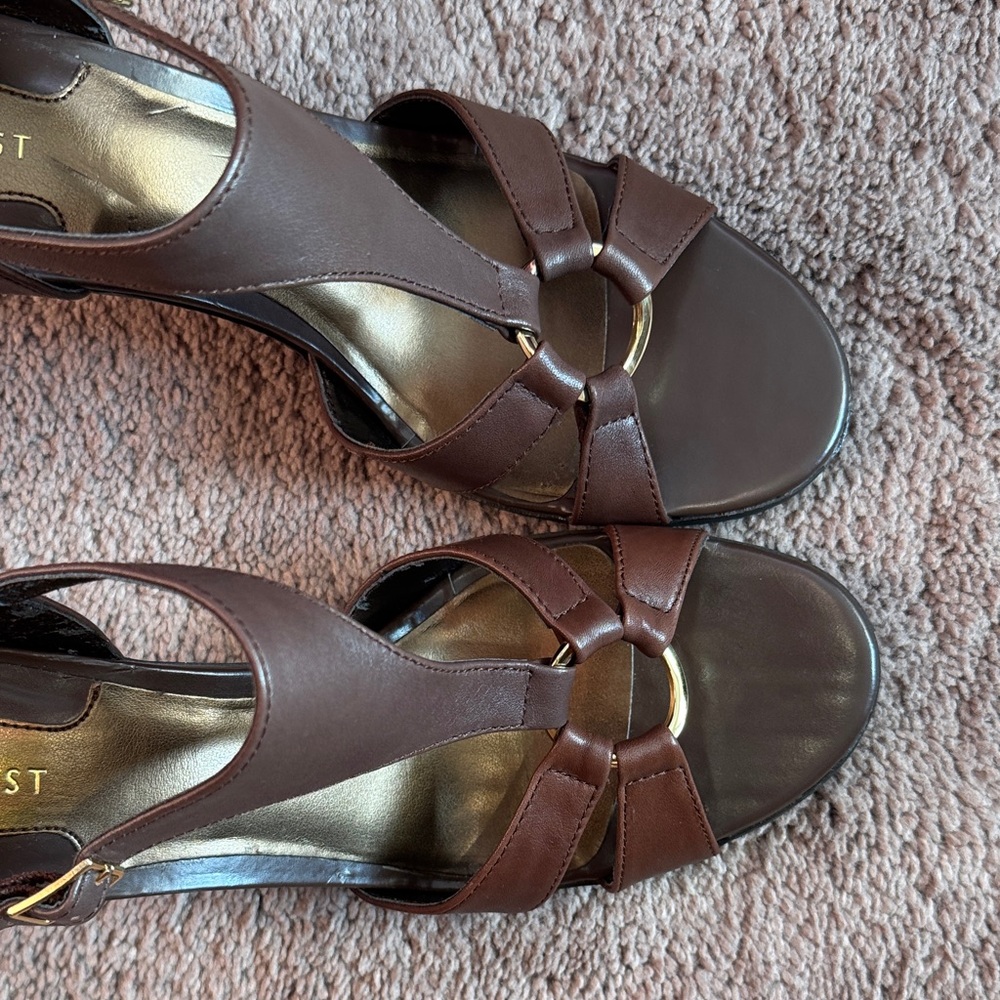 Nine West Chocolate color Women's Sandals - Picture 2 of 6